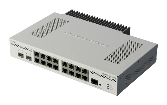 MikroTik CCR2004-16G-2S+PC маршрутизатор  |  16x Gigabit RJ-45  |  2x SFP+