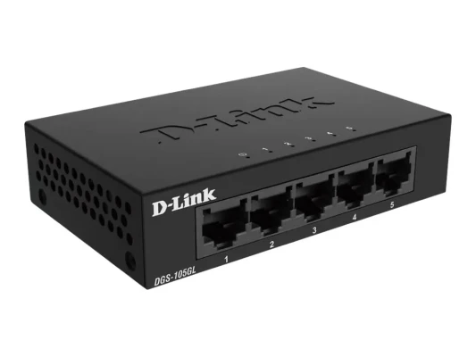 D-Link  |  Ethernet коммутатор  |  DGS-105GL / E  |  Неуправляемый  |  Настольный  |  Gigabit Ethernet (медные) порты количество 5
