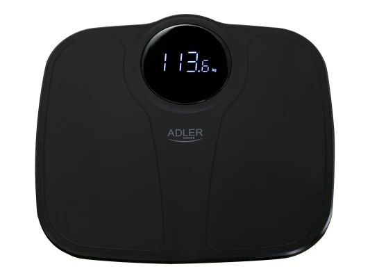 Adler  |  Bathroom Scale  |  AD 8172b  |  Maximum weight (capacity) 180 kg  |  Accuracy 100 g  |  Body Mass Index (BMI) measuring  |  Black
