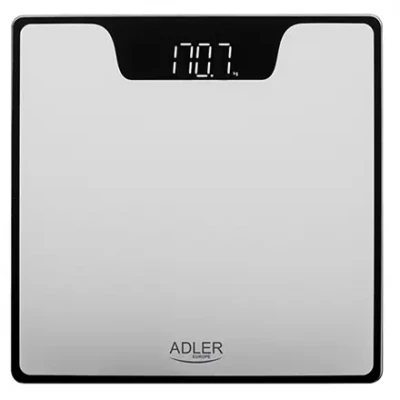 Adler  |  Bathroom Scale  |  AD 8174s  |  Maximum weight (capacity) 180 kg  |  Accuracy 100 g  |  Silver