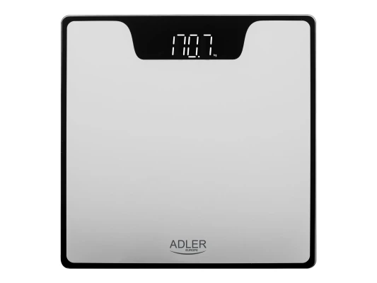 Adler  |  Bathroom Scale  |  AD 8174s  |  Maximum weight (capacity) 180 kg  |  Accuracy 100 g  |  Silver