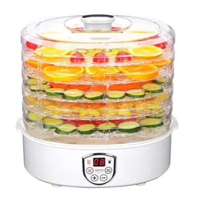Camry  |  Food Dehydrator  |  CR 6659  |  Power 240 W  |  Number of trays 5  |  Temperature control  |  Integrated timer  |  White