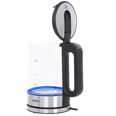 Mesko  |  Kettle  |  MS 1301b  |  Electric  |  1850 W  |  1.7 L  |  Glass / Stainless steel  |  360° rotational base  |  Black
