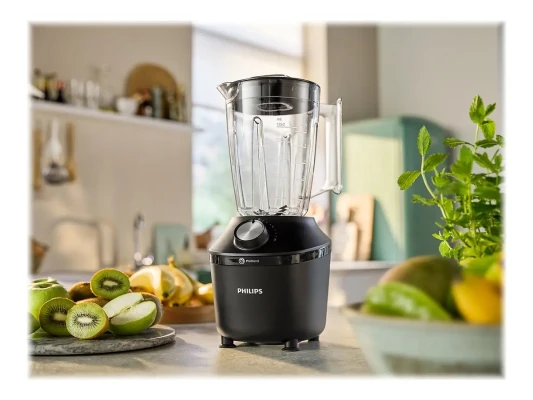 Philips Blender  |  HR2291 / 01 3000 Series  |  Tabletop  |  600 W  |  Jar material Glass  |  Jar capacity 2 L  |  Ice crushing  |  Black