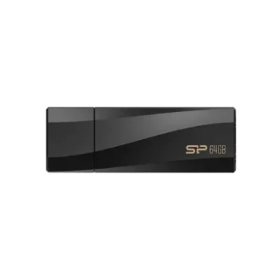 Silicon Power  |  USB Flash Drive  |  Blaze Series B07  |  64 GB  |  Type-A USB 3.2 Gen 1  |  Black