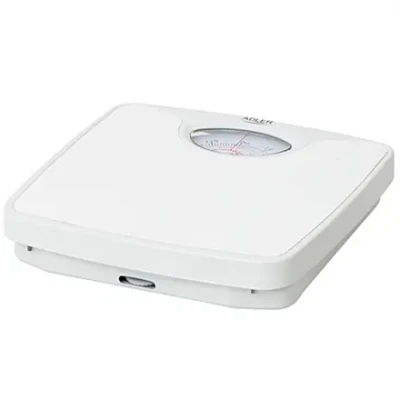 Adler  |  Mechanical bathroom scale  |  AD 8151w  |  Maximum weight (capacity) 130 kg  |  Accuracy 1000 g  |  White