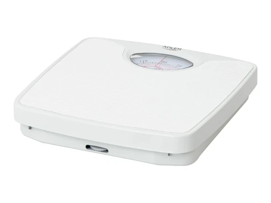 Adler  |  Mechanical bathroom scale  |  AD 8151w  |  Maximum weight (capacity) 130 kg  |  Accuracy 1000 g  |  White