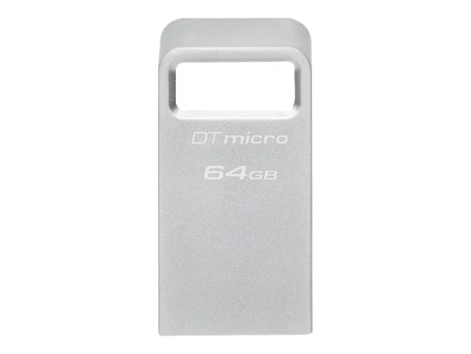 Kingston  |  USB 3.2 Flash Drive  |  DataTraveler micro  |  64 GB  |  USB 3.2  |  Silver