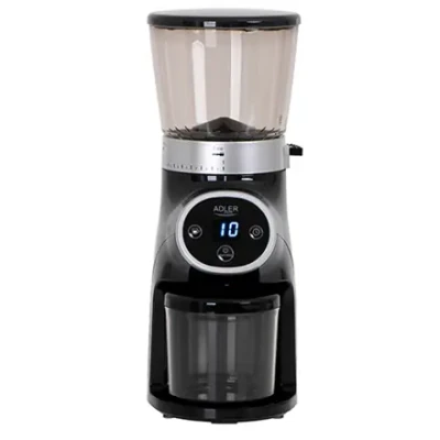 Adler  |  Coffee Grinder  |  AD 4450 Burr  |  300 W  |  Coffee beans capacity 300 g  |  Number of cups 1-10 pc(s)  |  Black