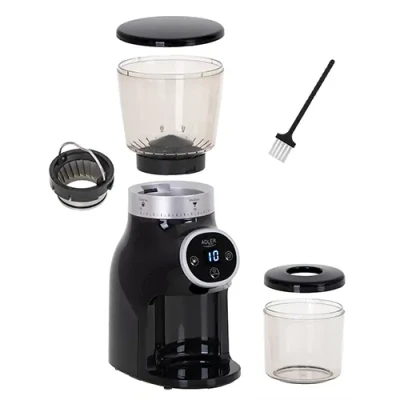 Adler  |  Coffee Grinder  |  AD 4450 Burr  |  300 W  |  Coffee beans capacity 300 g  |  Number of cups 1-10 pc(s)  |  Black