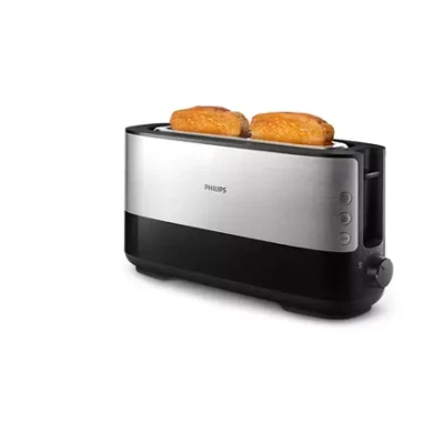 Philips  |  Тостер  |  HD2692 / 90 Viva Collection  |  Мощность 950 Вт  |  Количество слотов 2  |  Материал корпуса Металл / Пластик  |  Черный