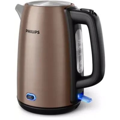 Philips  |  Чайник  |  HD9355 / 92 Viva Collection  |  Электрический  |  1740-2060 Вт  |  1.7 Л  |  Нержавеющая сталь  |  360° поворотная база  |  Медь