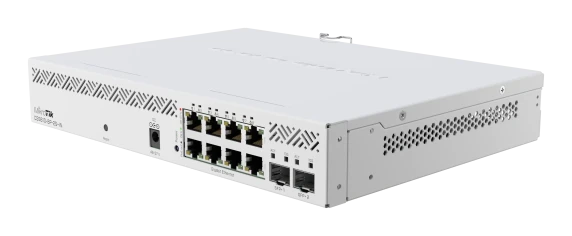 MikroTik CSS610-8P-2S+IN Cloud Smart Switch  |  8× Gigabit PoE+ RJ-45  |  2× SFP+  |  Managed
