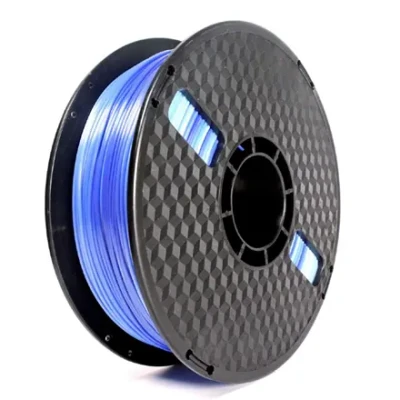 Flashforge Filament, PLA Silk Ice  |  3DP-PLA-SK-01-ICE  |  1.75 mm diameter, 1kg / spool  |  Ice blue + Dark blue