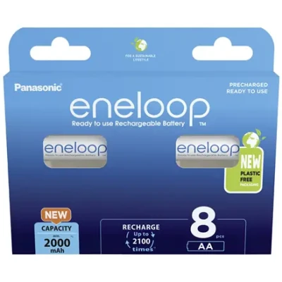 Panasonic  |  ENELOOP BK-3MCDE / 8BE  |  AA  |  2000 mAh  |  8 pc(s)