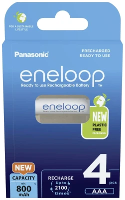 Panasonic  |  ENELOOP BK-4MCDE / 4BE  |  AAA  |  800 mAh  |  4 pc(s)