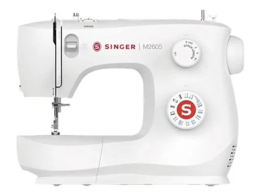 Singer  |  Sewing Machine  |  M2605  |  Number of stitches 12  |  White