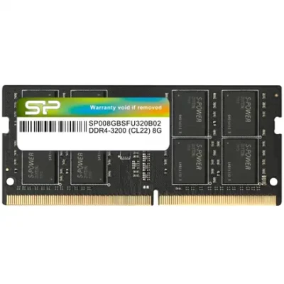Silicon Power  |  SP008GBSFU320X02  |  8 GB  |  DDR4  |  3200 MHz  |  Notebook  |  Registered No  |  ECC No