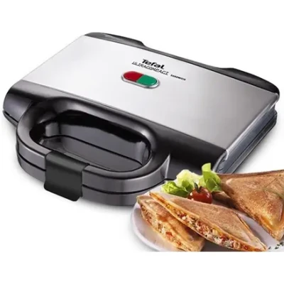 TEFAL  |  Sandwich Maker  |  SM155212  |  700 W  |  Number of plates 1  |  Stainless steel