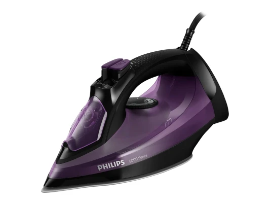 Philips  |  DST5030 / 80  |  Tvaika gludeklis  |  2400 W  |  Ūdens tvertnes tilpums 320 ml  |  Nepārtraukts tvaiks 45 g / min  |  Tumši violets
