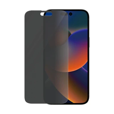 PanzerGlass  |  Screen protector  |  Apple  |  iPhone 14 Pro Max  |  Glass  |  Black  |  Classic Fit  |  Privacy