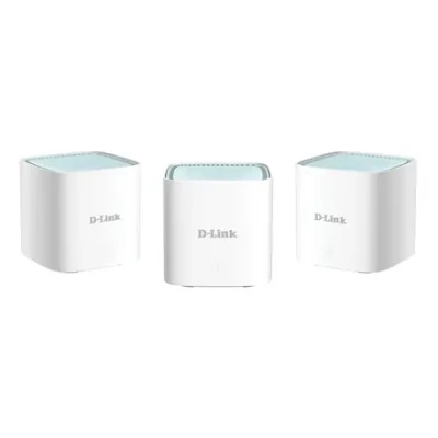 D-Link EAGLE PRO AI M15 Mesh Wi-Fi System  |  AX1500  |  Wi-Fi 6  |  Dual-Band  |  Gigabit Ethernet  |  3-Pack