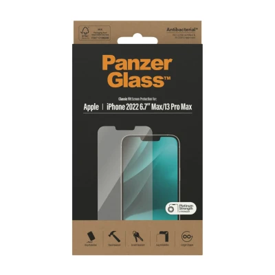 PanzerGlass  |  Screen protector  |  Apple  |  iPhone 14 Plus / 13 Pro Max  |  Glass  |  Transparent  |  Classic Fit