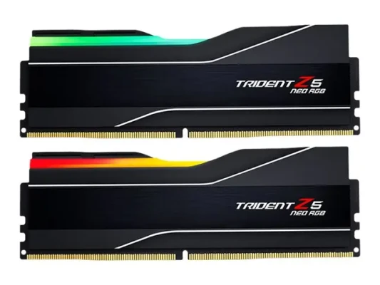 G.Skill  |  Trident Z5 Neo RGB  |  32 GB (2x16 GB)  |  DDR5  |  6000 MHz  |  CL36