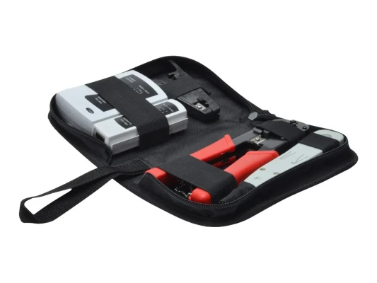 Digitus  |  Network Tool Set, LAN Tester, Crimping Tool, Cut and Stripping Tool, Punch Down Tool  |  Tool kit