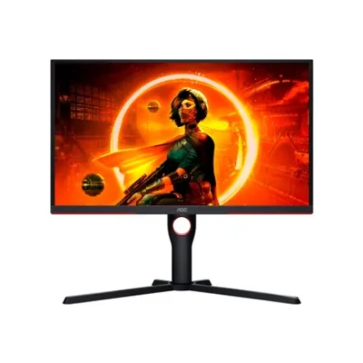 AOC  |  Monitors  |  25G3ZM / BK  |  24.5 "  |  VA  |  FHD  |  16:9  |  240 Hz  |  1 ms  |  1920 x 1080  |  300 cd / m²  |  HDMI portu skaits 2  |  Melns / Sarkans  |  Garantija 36 mēneši