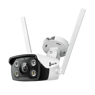 TP-LINK  |  VIGI 4MP Outdoor Full-Color Wi-Fi Network Camera  |  VIGI C340-W  |  Bullet  |  4 MP  |  4 mm  |  IP66  |  H.265+ / H.265 / H.264+ / H.264  |  MicroSD