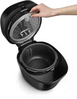 Philips  |  Visu vienā spiediena katls  |  HD2151 / 40  |  1000 W  |  5 L  |  Programmu skaits 12  |  Melns