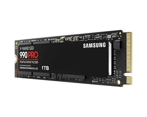 Samsung  |  990 PRO  |  1000 GB  |  SSD form factor M.2 2280  |  Solid-state drive interface PCIe Gen4x4  |  Read speed 7450 MB / s  |  Write speed 6900 MB / s