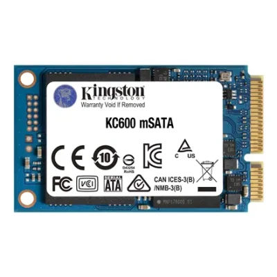 Kingston  |  KC600  |  1000 GB  |  Cietā diska interfeiss mSATA  |  Lasīšanas ātrums 550 MB / s  |  Rakstīšanas ātrums 520 MB / s