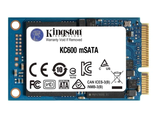 Kingston  |  KC600  |  1000 GB  |  Cietā diska interfeiss mSATA  |  Lasīšanas ātrums 550 MB / s  |  Rakstīšanas ātrums 520 MB / s