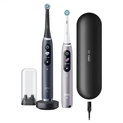 Oral-B  |  Electric Toothbrush  |  iO 9 Series Duo  |  Rechargeable  |  For adults  |  Number of brush heads included 2  |  Number of teeth brushing modes 7  |  Black Onyx / Rose