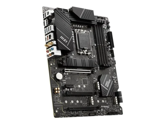 MSI  |  PRO Z790-P WIFI  |  Processor family Intel  |  Processor socket LGA1700  |  DDR5 DIMM  |  Memory slots 4  |  Supported hard disk drive interfaces SATA, M.2  |  Number of SATA connectors 6  |  Chipset Intel Z790  |  ATX