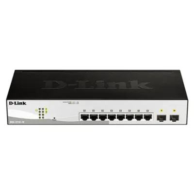 D-Link  |  10-Port Gigabit Smart Managed Switch  |  DGS-1210-10  |  Managed L2+  |  Rackmountable