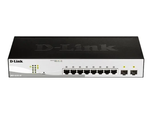 D-Link  |  10-Port Gigabit Smart Managed Switch  |  DGS-1210-10  |  Managed L2+  |  Rackmountable