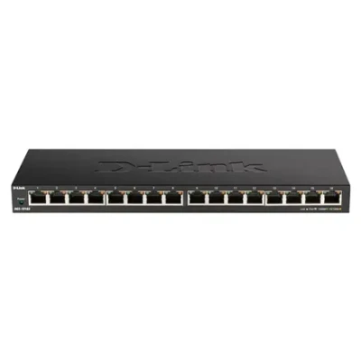 D-Link  |  16-Port Gigabit Desktop Switch  |  DGS-1016S  |  Unmanaged  |  Desktop