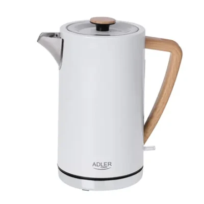 Adler  |  Kettle  |  AD 1347w  |  Electric  |  2200 W  |  1.5 L  |  Stainless steel  |  360° rotational base  |  White