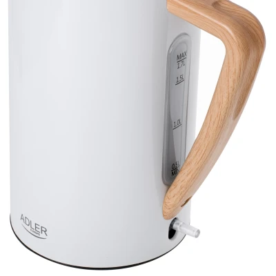 Adler  |  Kettle  |  AD 1347w  |  Electric  |  2200 W  |  1.5 L  |  Stainless steel  |  360° rotational base  |  White
