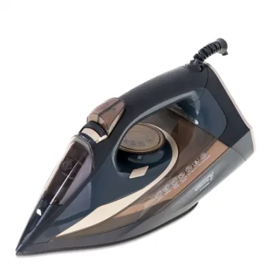 Camry  |  Steam Iron  |  CR 5036  |  Steam Iron  |  3400 W  |  Water tank capacity 360 ml  |  Continuous steam 50 g / min  |  Black / Gold