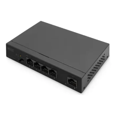 Digitus  |  4 Port Gigabit PoE Switch  |  DN-95330-1  |  Unmanaged  |  Desktop