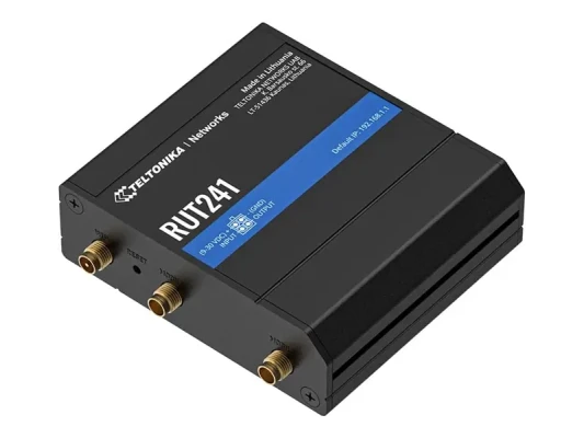 LTE maršrutētājs  |  RUT241  |  802.11n  |  10 / 100 Mbit / s  |  Ethernet LAN (RJ-45) porti 2  |  Mesh atbalsts Nē  |  MU-MiMO Nē  |  2G / 3G / 4G  |  Antenas veids 2 x SMA LTE, 1 x RP-SMA WiFi  |  0