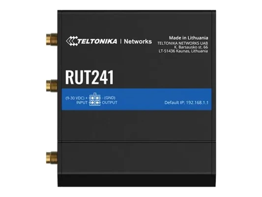 LTE maršrutētājs  |  RUT241  |  802.11n  |  10 / 100 Mbit / s  |  Ethernet LAN (RJ-45) porti 2  |  Mesh atbalsts Nē  |  MU-MiMO Nē  |  2G / 3G / 4G  |  Antenas veids 2 x SMA LTE, 1 x RP-SMA WiFi  |  0