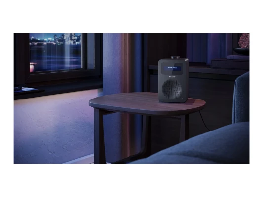 Sharp DR-430(BK) Цифровое радио, FM / DAB / DAB+, Bluetooth 5.0, Полночный черный  |  Sharp  |  Цифровое радио  |  DR-430(BK)  |  Bluetooth  |  Полночный черный