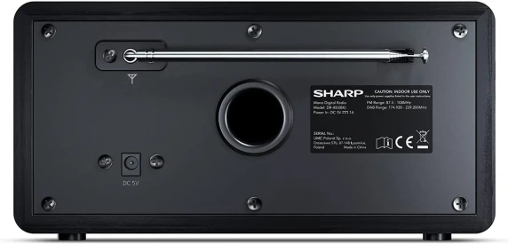 Sharp DR-450(BK) Digital Radio, FM / DAB / DAB+, Bluetooth 4.2, Alarm function, Midnight Black  |  Sharp  |  Digital Radio  |  DR-450(BK)  |  Bluetooth  |  Midnight Black