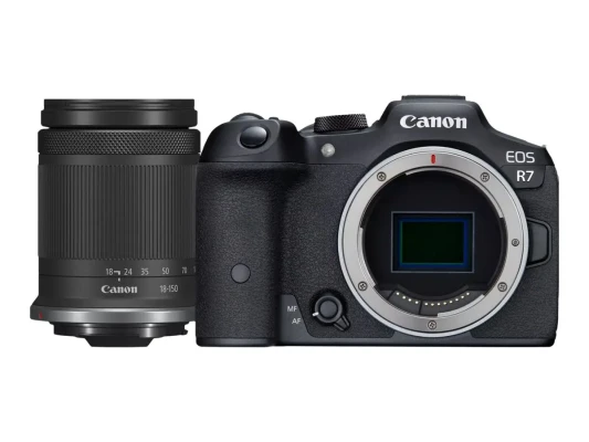 Canon  |  D.CAM EOS R7 RF-S 18-150 IS STM EU26 (AIP2)  |  Megapikseļi 32.5 MP  |  Attēla stabilizators  |  ISO jutība (maks.) 32000  |  Wi-Fi  |  Video ierakstīšana  |  Rokas režīms  |  CMOS  |  Melns
