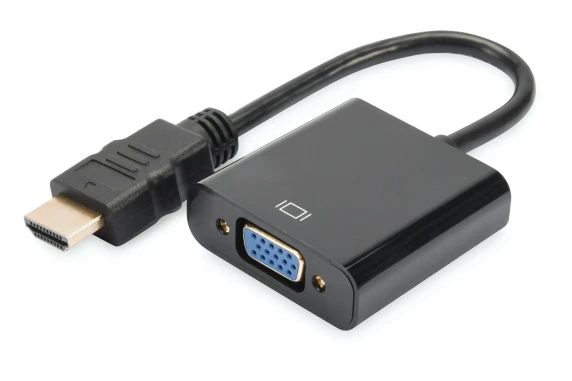 Digitus  |  HDMI to VGA converter adapter  |  DA-70461  |  Black
